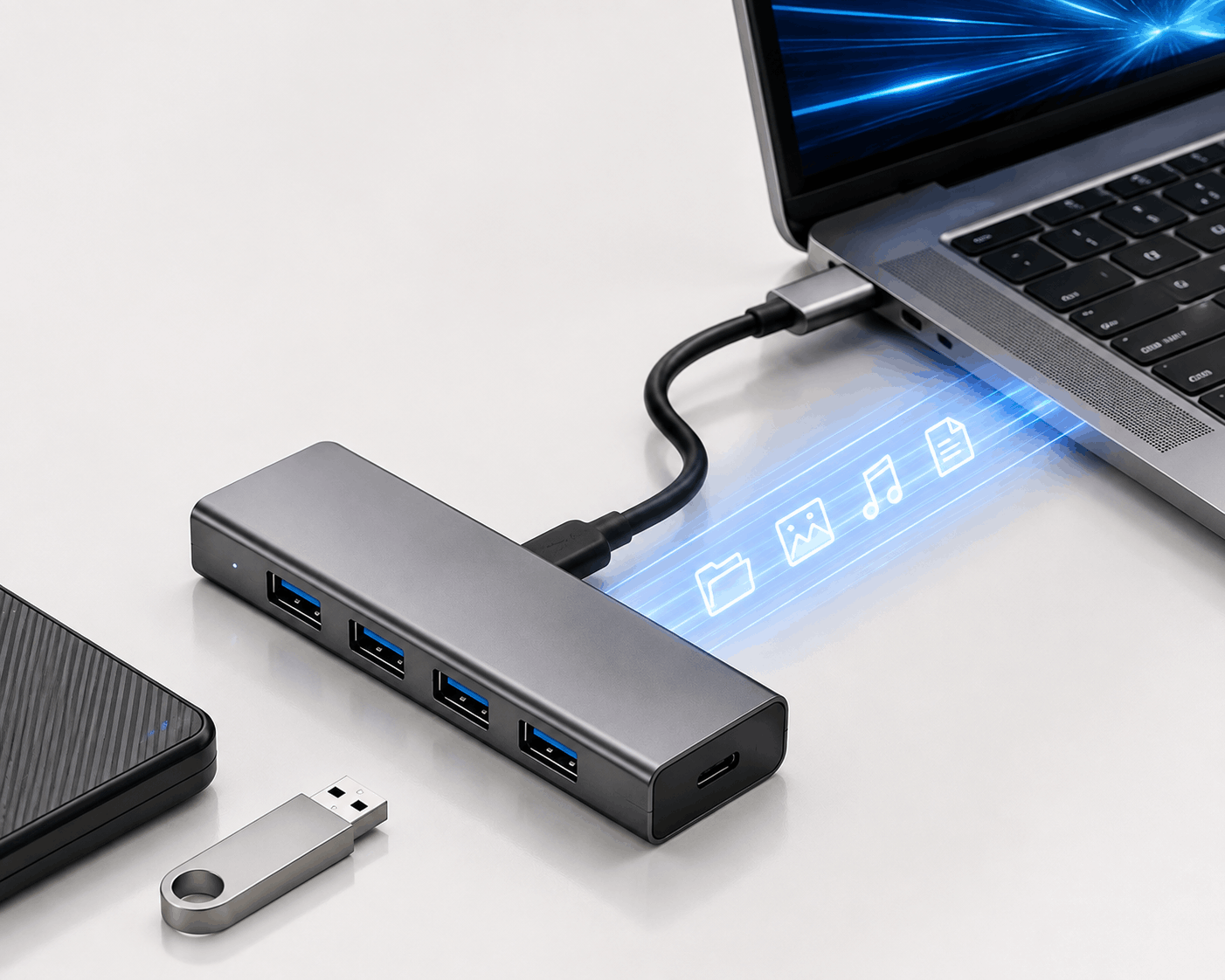 سرعت انتقال داده هاب USB چقدر مهم است؟
