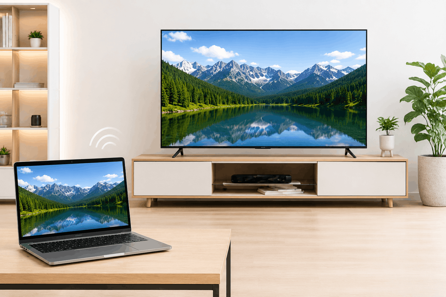 وصل کردن کامپیوتر به تلویزیون با Screen Mirroring