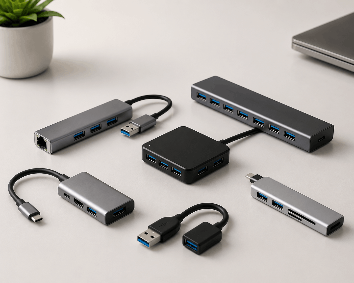 کاربرد هاب USB در کامپیوتر و لپ تاپ