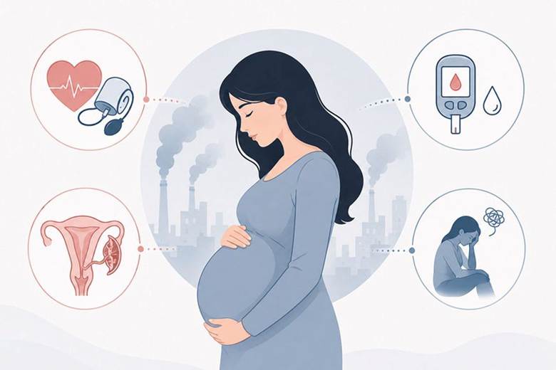 مهم‌ترین اثرات آلودگی هوا بر سلامت مادر 