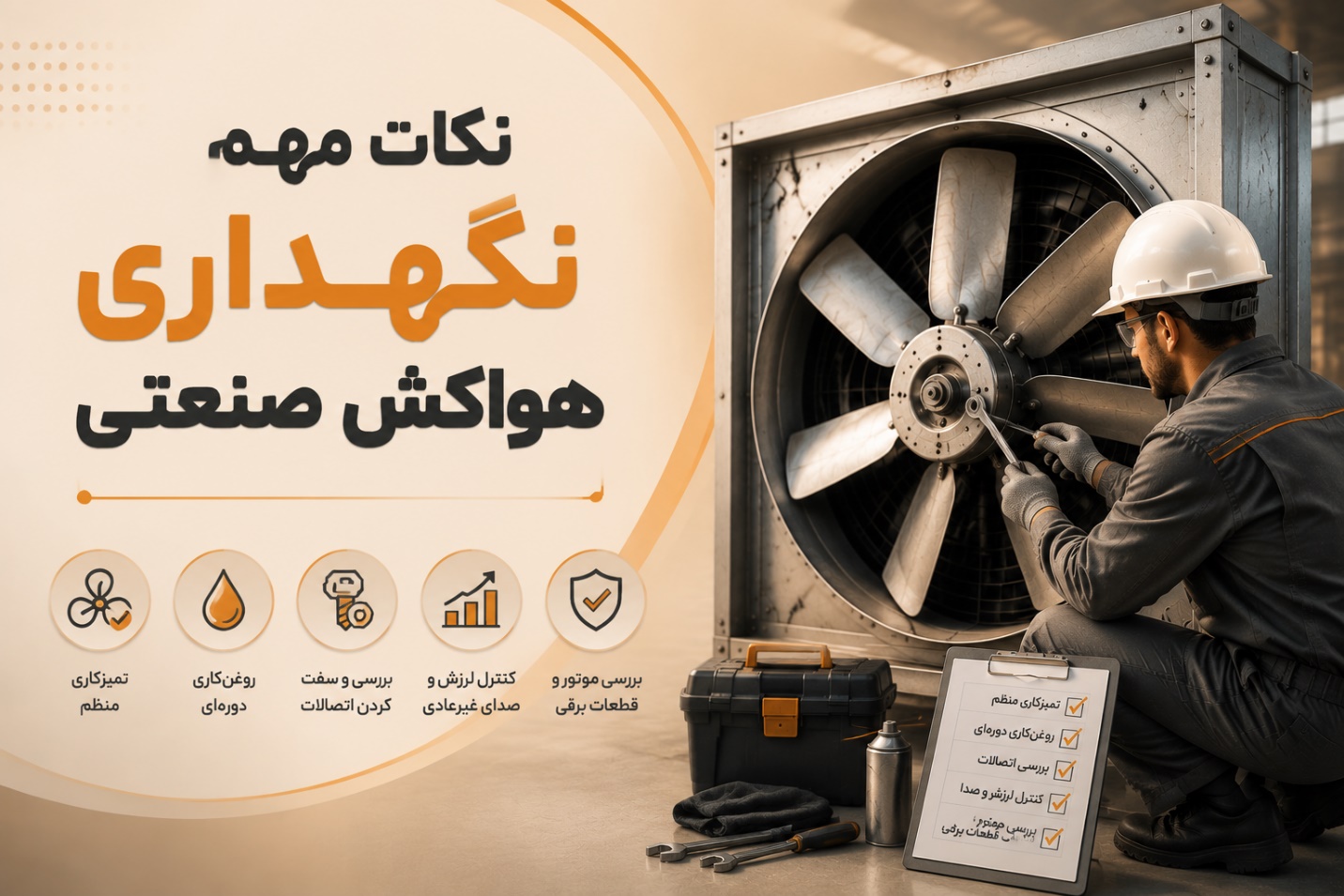 نکات مهم نگهداری هواکش صنعتی