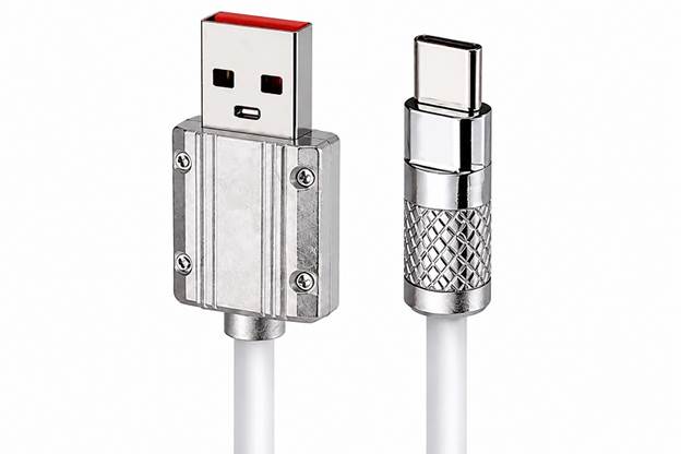 کابل شارژ تایپ سی طرح سامسونگ مدل SAMSUNG TYPE-C to USB CABLE 30W سر فلزی