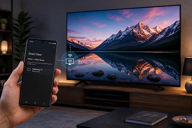اتصال گوشی سامسونگ به تلویزیون با Smart View