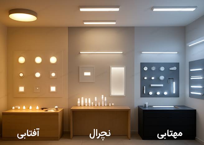 ترکیب نور آفتابی و مهتابی