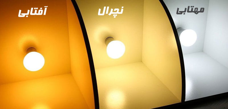 مقایسه نور لامپ ها