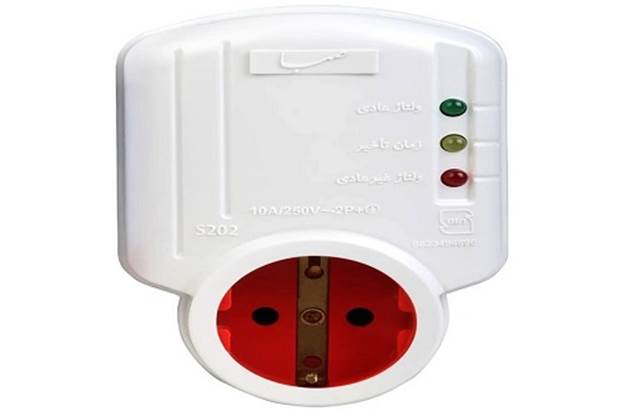 محافظ پریزی 10 آمپر ارتدار تیراژه مدل صبا S202 مخصوص یخچال و فریزر