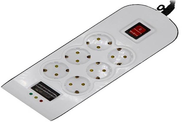 محافظ 6 راه ارتدار دیجیتال پارت الکتریک با کابل 3 متری کد 8795