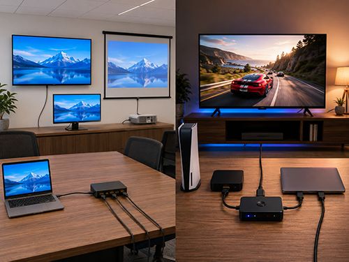 چه زمانی باید از اسپلیتر HDMI و چه زمانی باید از سوئیچ HDMI استفاده کنم؟