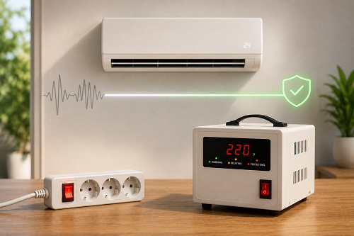 برای کولر گازی محافظ برق بهتر است یا استابلایزر؟
